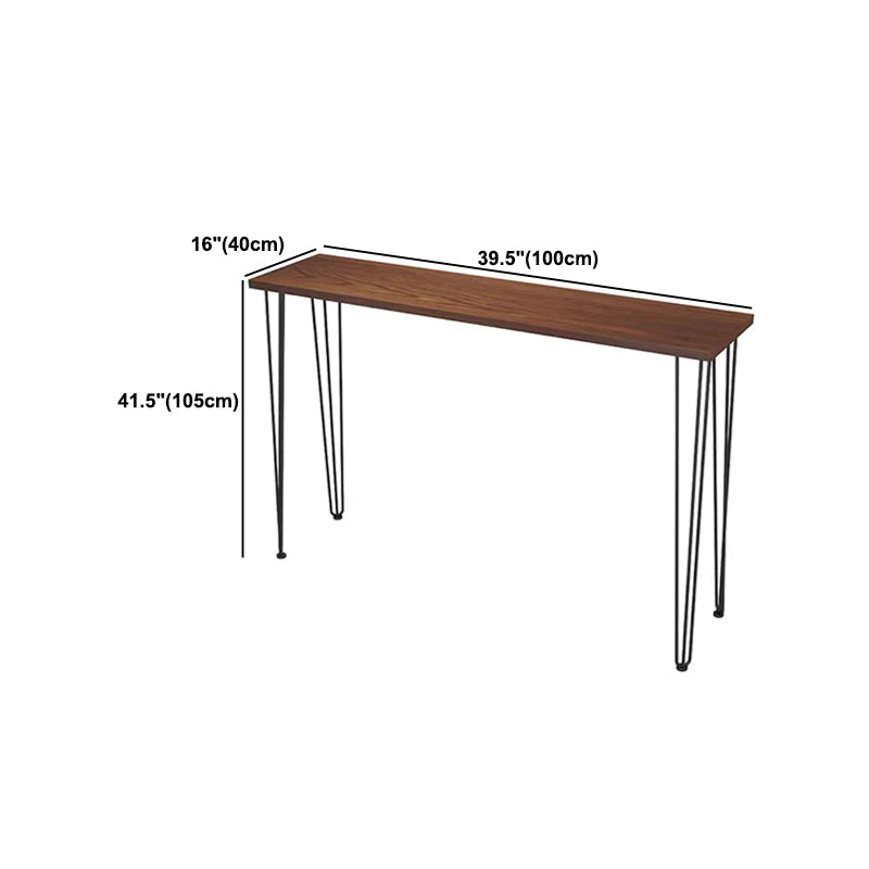 1/2/4/5 Pieces Industrial Rectangle Pub Table Set Wooden Counter Table with High Stools Clearhalo 'Bar Furniture' 'furn' 'furn_home_bar_bar_sets' 'Furniture' 'Home Bars & Bar Sets' 'home_bar_bar_sets' 'Kitchen & Dining Furniture' 6032834