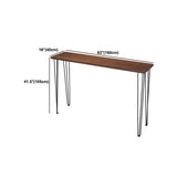 1/2/4/5 Pieces Industrial Rectangle Pub Table Set Wooden Counter Table with High Stools
