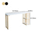 Glam 1/3 Pieces Bar Table Set Rectangle Wood Counter Table with Stools for Dining Room