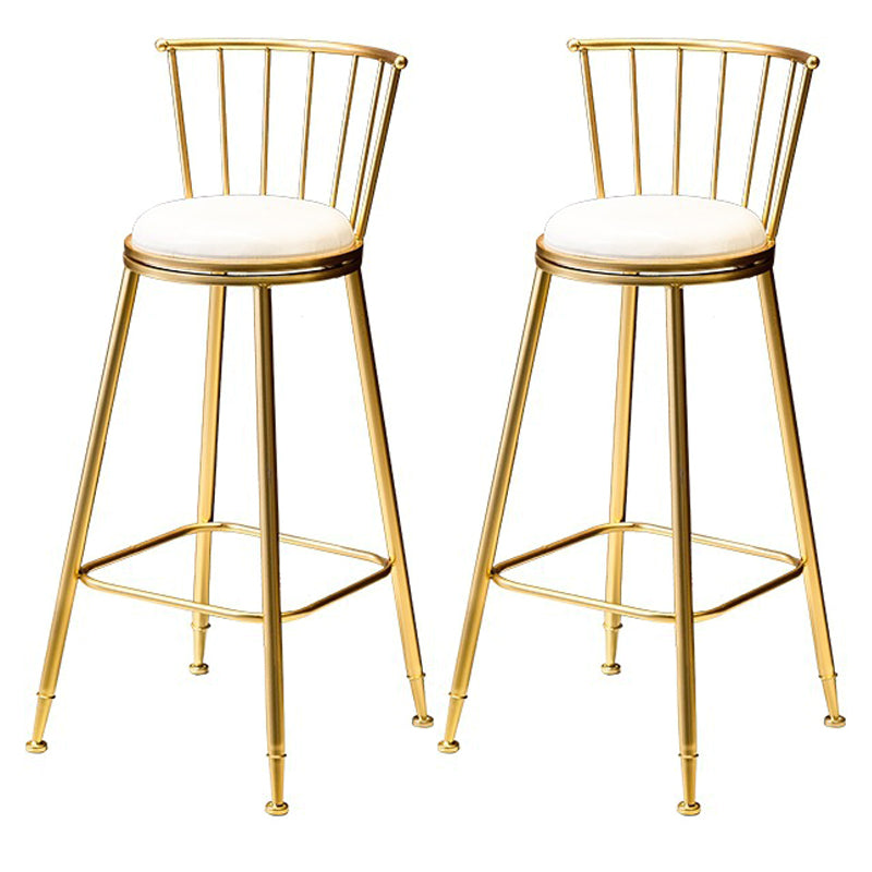 1/2/3 Pieces Modern Rectangle Pub Table Set Solid Wood Counter Table with Backless Stools Gold 30"H Stools (Set of 2) Clearhalo 'Bar Furniture' 'furn' 'furn_home_bar_bar_sets' 'Furniture' 'Home Bars & Bar Sets' 'home_bar_bar_sets' 'Kitchen & Dining Furniture' 6032892