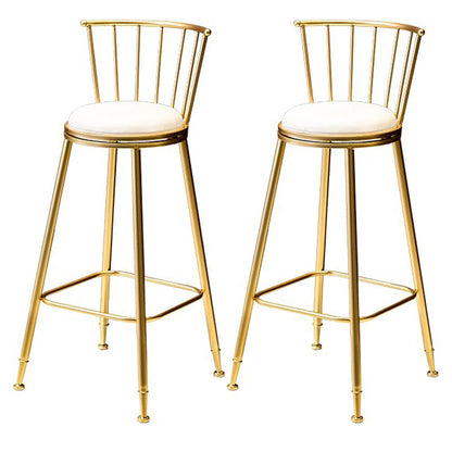 1/2/3 Pieces Modern Rectangle Pub Table Set Solid Wood Counter Table with Backless Stools Gold 30"H Stools (Set of 2) Clearhalo 'Bar Furniture' 'furn' 'furn_home_bar_bar_sets' 'Furniture' 'Home Bars & Bar Sets' 'home_bar_bar_sets' 'Kitchen & Dining Furniture' 6032892