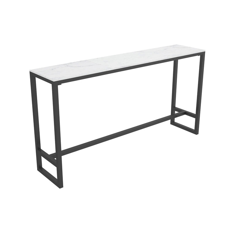 Modern 1/2/7 Pieces Bar Table Set Rectangle Stone Counter Table with Stools for Balcony Clearhalo 'Bar Furniture' 'furn' 'furn_home_bar_bar_sets' 'Furniture' 'Home Bars & Bar Sets' 'home_bar_bar_sets' 'Kitchen & Dining Furniture' 6032916