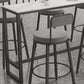 Modern 1/2/7 Pieces Bar Table Set Rectangle Stone Counter Table with Stools for Balcony Clearhalo 'Bar Furniture' 'furn' 'furn_home_bar_bar_sets' 'Furniture' 'Home Bars & Bar Sets' 'home_bar_bar_sets' 'Kitchen & Dining Furniture' 6032923
