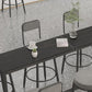 Modern 1/2/7 Pieces Bar Table Set Rectangle Stone Counter Table with Stools for Balcony Clearhalo 'Bar Furniture' 'furn' 'furn_home_bar_bar_sets' 'Furniture' 'Home Bars & Bar Sets' 'home_bar_bar_sets' 'Kitchen & Dining Furniture' 6032924