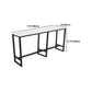 Modern 1/2/7 Pieces Bar Table Set Rectangle Stone Counter Table with Stools for Balcony Clearhalo 'Bar Furniture' 'furn' 'furn_home_bar_bar_sets' 'Furniture' 'Home Bars & Bar Sets' 'home_bar_bar_sets' 'Kitchen & Dining Furniture' 6032936