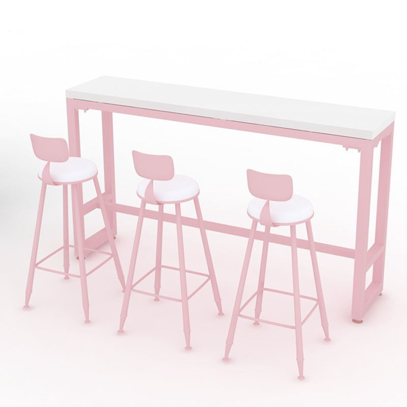 Modern 1/5 Pieces Bar Table Set Rectangle Stone Counter Table for Milk Tea Shop Clearhalo 'Bar Furniture' 'furn' 'furn_home_bar_bar_sets' 'Furniture' 'Home Bars & Bar Sets' 'home_bar_bar_sets' 'Kitchen & Dining Furniture' 6032945