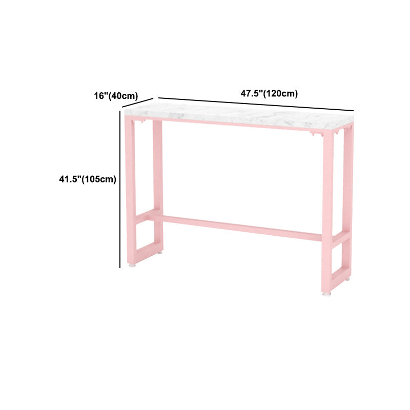 Modern 1/5 Pieces Bar Table Set Rectangle Stone Counter Table for Milk Tea Shop Clearhalo 'Bar Furniture' 'furn' 'furn_home_bar_bar_sets' 'Furniture' 'Home Bars & Bar Sets' 'home_bar_bar_sets' 'Kitchen & Dining Furniture' 6032949