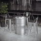 1/3/4 Pieces Industrial Bar Stool and Table Set Silver Iron Bar Set Clearhalo 'Bar Furniture' 'furn' 'furn_home_bar_bar_sets' 'Furniture' 'Home Bars & Bar Sets' 'home_bar_bar_sets' 'Kitchen & Dining Furniture' 6032988