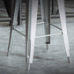 1/3/4 Pieces Industrial Bar Stool and Table Set Silver Iron Bar Set Clearhalo 'Bar Furniture' 'furn' 'furn_home_bar_bar_sets' 'Furniture' 'Home Bars & Bar Sets' 'home_bar_bar_sets' 'Kitchen & Dining Furniture' 6032991