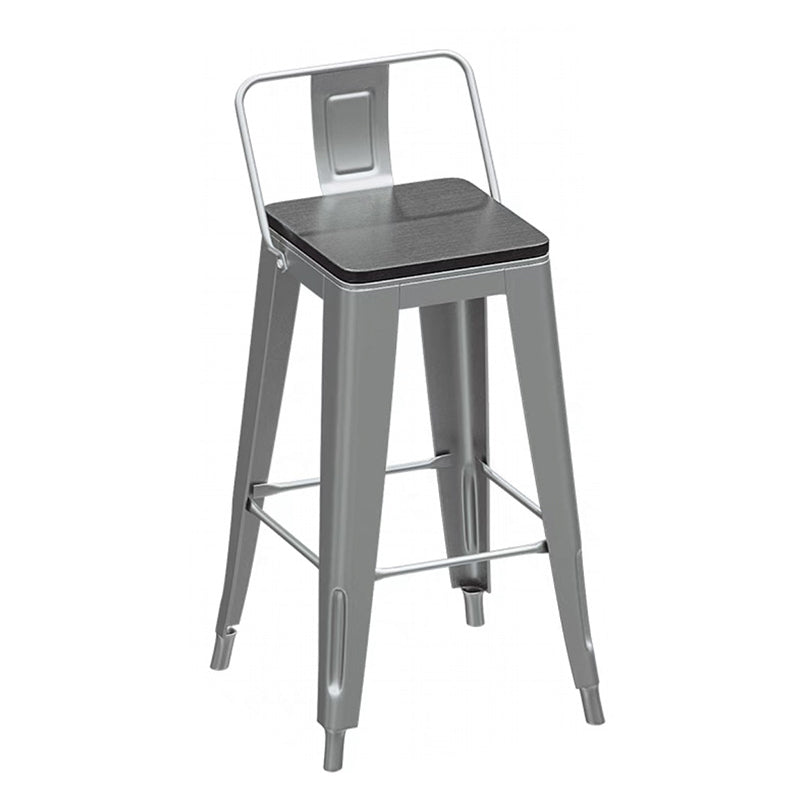 1/3/4 Pieces Industrial Bar Stool and Table Set Silver Iron Bar Set Clearhalo 'Bar Furniture' 'furn' 'furn_home_bar_bar_sets' 'Furniture' 'Home Bars & Bar Sets' 'home_bar_bar_sets' 'Kitchen & Dining Furniture' 6032994