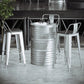 1/3/4 Pieces Industrial Bar Stool and Table Set Silver Iron Bar Set Clearhalo 'Bar Furniture' 'furn' 'furn_home_bar_bar_sets' 'Furniture' 'Home Bars & Bar Sets' 'home_bar_bar_sets' 'Kitchen & Dining Furniture' 6032996