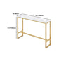 Glam Juego de mesa de bar de 1/4 piezas, mesa rectangular de piedra con taburetes altos para balcón