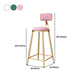 Glam Juego de mesa de bar de 1/4 piezas, mesa rectangular de piedra con taburetes altos para balcón