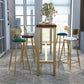 Glam Style Rectangle Bar Table 1/6 Pieces Solid Wood Counter Table Clearhalo 'Bar Furniture' 'furn' 'furn_home_bar_bar_sets' 'Furniture' 'Home Bars & Bar Sets' 'home_bar_bar_sets' 'Kitchen & Dining Furniture' 6033030