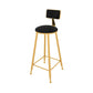 Glam Style Rectangle Bar Table 1/6 Pieces Solid Wood Counter Table Bright-Black 30"H Stool (Single) Clearhalo 'Bar Furniture' 'furn' 'furn_home_bar_bar_sets' 'Furniture' 'Home Bars & Bar Sets' 'home_bar_bar_sets' 'Kitchen & Dining Furniture' 6033046
