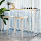 Modern 1/3 Pieces Bar Table Set Rectangle Wood Counter Table with High Stools for Balcony 3 Pieces: Table, 2 Stools Clearhalo 'Bar Furniture' 'furn' 'furn_home_bar_bar_sets' 'Furniture' 'Home Bars & Bar Sets' 'home_bar_bar_sets' 'Kitchen & Dining Furniture' 6033077