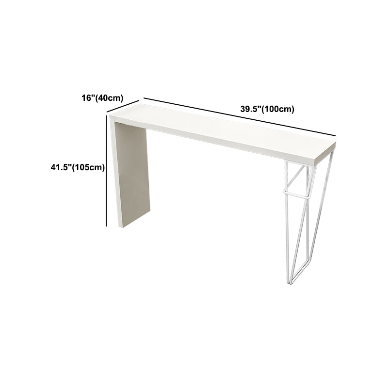 Modern 1/3 Pieces Bar Table Set Rectangle Wood Counter Table with High Stools for Balcony Clearhalo 'Bar Furniture' 'furn' 'furn_home_bar_bar_sets' 'Furniture' 'Home Bars & Bar Sets' 'home_bar_bar_sets' 'Kitchen & Dining Furniture' 6033087