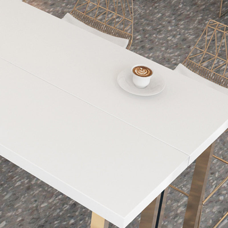 Glam – ensemble de Table de bar rectangulaire, 1/7 pièces, Table de comptoir en bois massif pour l'intérieur