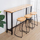 Solid Wood Bar Table Set Full Natural and Black 1/2/4 Pieces Pub Dining Set Clearhalo 'Bar Furniture' 'furn' 'furn_home_bar_bar_sets' 'Furniture' 'Home Bars & Bar Sets' 'home_bar_bar_sets' 'Kitchen & Dining Furniture' 6033134