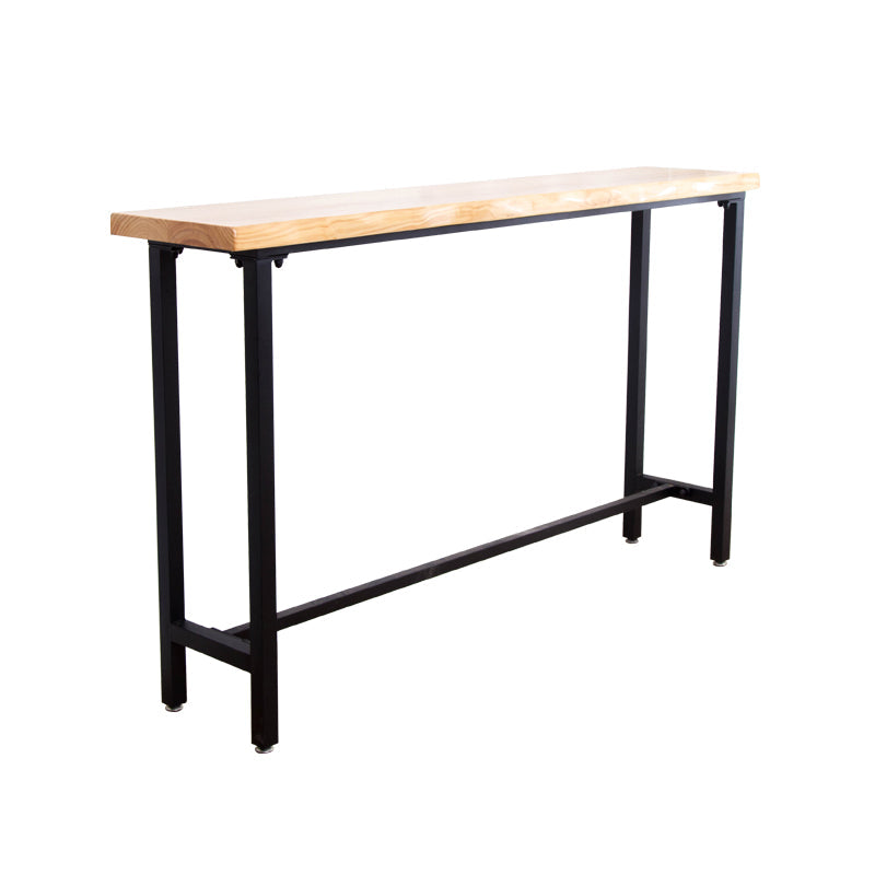 Solid Wood Bar Table Set Full Natural and Black 1/2/4 Pieces Pub Dining Set Clearhalo 'Bar Furniture' 'furn' 'furn_home_bar_bar_sets' 'Furniture' 'Home Bars & Bar Sets' 'home_bar_bar_sets' 'Kitchen & Dining Furniture' 6033139