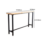 Solid Wood Bar Table Set Full Natural and Black 1/2/4 Pieces Pub Dining Set Clearhalo 'Bar Furniture' 'furn' 'furn_home_bar_bar_sets' 'Furniture' 'Home Bars & Bar Sets' 'home_bar_bar_sets' 'Kitchen & Dining Furniture' 6033149