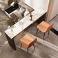Modern 1/2/3 Pieces Bar Table Set Rectangle Stone Counter Table with Stools for Balcony Clearhalo 'Bar Furniture' 'furn' 'furn_home_bar_bar_sets' 'Furniture' 'Home Bars & Bar Sets' 'home_bar_bar_sets' 'Kitchen & Dining Furniture' 6033154
