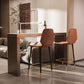 Modern 1/2/3 Pieces Bar Table Set Rectangle Stone Counter Table with Stools for Balcony Clearhalo 'Bar Furniture' 'furn' 'furn_home_bar_bar_sets' 'Furniture' 'Home Bars & Bar Sets' 'home_bar_bar_sets' 'Kitchen & Dining Furniture' 6033156