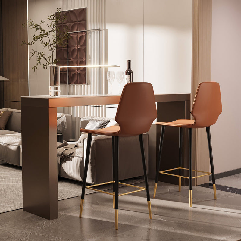 Modern 1/2/3 Pieces Bar Table Set Rectangle Stone Counter Table with Stools for Balcony Clearhalo 'Bar Furniture' 'furn' 'furn_home_bar_bar_sets' 'Furniture' 'Home Bars & Bar Sets' 'home_bar_bar_sets' 'Kitchen & Dining Furniture' 6033156