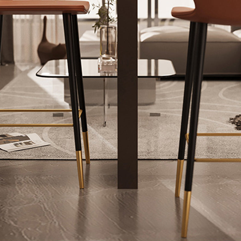Modern 1/2/3 Pieces Bar Table Set Rectangle Stone Counter Table with Stools for Balcony Clearhalo 'Bar Furniture' 'furn' 'furn_home_bar_bar_sets' 'Furniture' 'Home Bars & Bar Sets' 'home_bar_bar_sets' 'Kitchen & Dining Furniture' 6033161