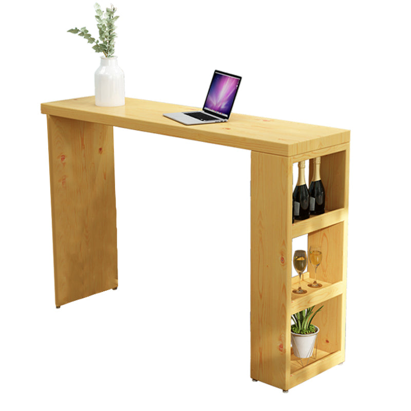 1/3 Pieces Pub Set Full Natural Modern Solid Wooden Bar table Set Clearhalo 'Bar Furniture' 'furn' 'furn_home_bar_bar_sets' 'Furniture' 'Home Bars & Bar Sets' 'home_bar_bar_sets' 'Kitchen & Dining Furniture' 6033170