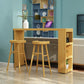 1/3 Pieces Pub Set Full Natural Modern Solid Wooden Bar table Set Clearhalo 'Bar Furniture' 'furn' 'furn_home_bar_bar_sets' 'Furniture' 'Home Bars & Bar Sets' 'home_bar_bar_sets' 'Kitchen & Dining Furniture' 6033172