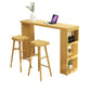 1/3 Pieces Pub Set Full Natural Modern Solid Wooden Bar table Set 3 Pieces: Table, 2 Stools Clearhalo 'Bar Furniture' 'furn' 'furn_home_bar_bar_sets' 'Furniture' 'Home Bars & Bar Sets' 'home_bar_bar_sets' 'Kitchen & Dining Furniture' 6033174