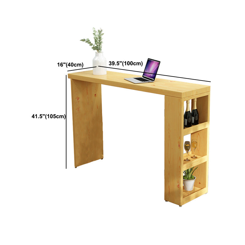 1/3 Pieces Pub Set Full Natural Modern Solid Wooden Bar table Set Clearhalo 'Bar Furniture' 'furn' 'furn_home_bar_bar_sets' 'Furniture' 'Home Bars & Bar Sets' 'home_bar_bar_sets' 'Kitchen & Dining Furniture' 6033181