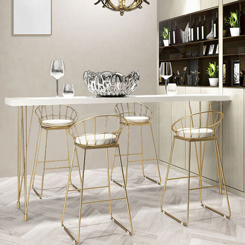 Mesa de bar rectangular Glam, mesa de mostrador de madera maciza de 1/2/3 piezas con taburetes tapizados