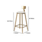 Mesa de bar rectangular Glam, mesa de mostrador de madera maciza de 1/2/3 piezas con taburetes tapizados