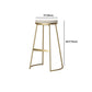 Mesa de bar rectangular Glam, mesa de mostrador de madera maciza de 1/2/3 piezas con taburetes tapizados