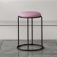 Modern Ottoman Leather Upholstered Tear Resistant Round Ottoman with Chair Legs