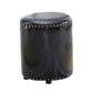 Round Contemporary Pouf Pure Color Nailhead Trim PU Leather Pouf Ottoman 14"L x 14"W x 16"H Black 1 Piece Clearhalo 'furn' 'furn_ottomans_poufs' 'Furniture' 'Living Room Furniture' 'Ottomans & Poufs' 'ottomans_poufs' 6033291