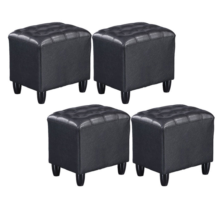 Fucile in pelle nera in pelle nera rettangolo colore puro standard interno