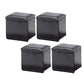 Modern Black Ottoman Leather Rectangle Ottoman for Living Room Black 4 Piece Set Clearhalo 'furn' 'furn_ottomans_poufs' 'Furniture' 'Living Room Furniture' 'Ottomans & Poufs' 'ottomans_poufs' 6033526