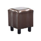 Modern Brown Standard Leather Pure Color Standard for Drawing Room Clearhalo 'furn' 'furn_ottomans_poufs' 'Furniture' 'Living Room Furniture' 'Ottomans & Poufs' 'ottomans_poufs' 6033541