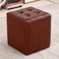 Tufted Ottoman Tear Resistant Faux Leather Contemporary Footstool Ottoman Clearhalo 'furn' 'furn_ottomans_poufs' 'Furniture' 'Living Room Furniture' 'Ottomans & Poufs' 'ottomans_poufs' 6033590