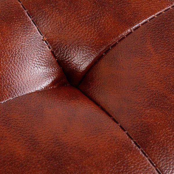 Tufted Ottoman Tear Resistant Faux Leather Contemporary Footstool Ottoman Clearhalo 'furn' 'furn_ottomans_poufs' 'Furniture' 'Living Room Furniture' 'Ottomans & Poufs' 'ottomans_poufs' 6033593