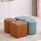 Tufted Ottoman Tear Resistant Faux Leather Contemporary Footstool Ottoman Clearhalo 'furn' 'furn_ottomans_poufs' 'Furniture' 'Living Room Furniture' 'Ottomans & Poufs' 'ottomans_poufs' 6033602