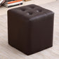 Tufted Ottoman Tear Resistant Faux Leather Contemporary Footstool Ottoman Coffee Square 1 Piece Clearhalo 'furn' 'furn_ottomans_poufs' 'Furniture' 'Living Room Furniture' 'Ottomans & Poufs' 'ottomans_poufs' 6033607