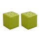 Tufted Ottoman Tear Resistant Faux Leather Contemporary Footstool Ottoman Green Square 2 Piece Set Clearhalo 'furn' 'furn_ottomans_poufs' 'Furniture' 'Living Room Furniture' 'Ottomans & Poufs' 'ottomans_poufs' 6033614