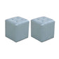 Tufted Ottoman Tear Resistant Faux Leather Contemporary Footstool Ottoman Blue Square 2 Piece Set Clearhalo 'furn' 'furn_ottomans_poufs' 'Furniture' 'Living Room Furniture' 'Ottomans & Poufs' 'ottomans_poufs' 6033615