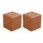 Tufted Ottoman Tear Resistant Faux Leather Contemporary Footstool Ottoman Gold Square 2 Piece Set Clearhalo 'furn' 'furn_ottomans_poufs' 'Furniture' 'Living Room Furniture' 'Ottomans & Poufs' 'ottomans_poufs' 6033618