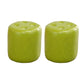Tufted Ottoman Tear Resistant Faux Leather Contemporary Footstool Ottoman Green Round 2 Piece Set Clearhalo 'furn' 'furn_ottomans_poufs' 'Furniture' 'Living Room Furniture' 'Ottomans & Poufs' 'ottomans_poufs' 6033632