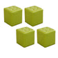 Tufted Ottoman Tear Resistant Faux Leather Contemporary Footstool Ottoman Green Square 4 Piece Set Clearhalo 'furn' 'furn_ottomans_poufs' 'Furniture' 'Living Room Furniture' 'Ottomans & Poufs' 'ottomans_poufs' 6033643